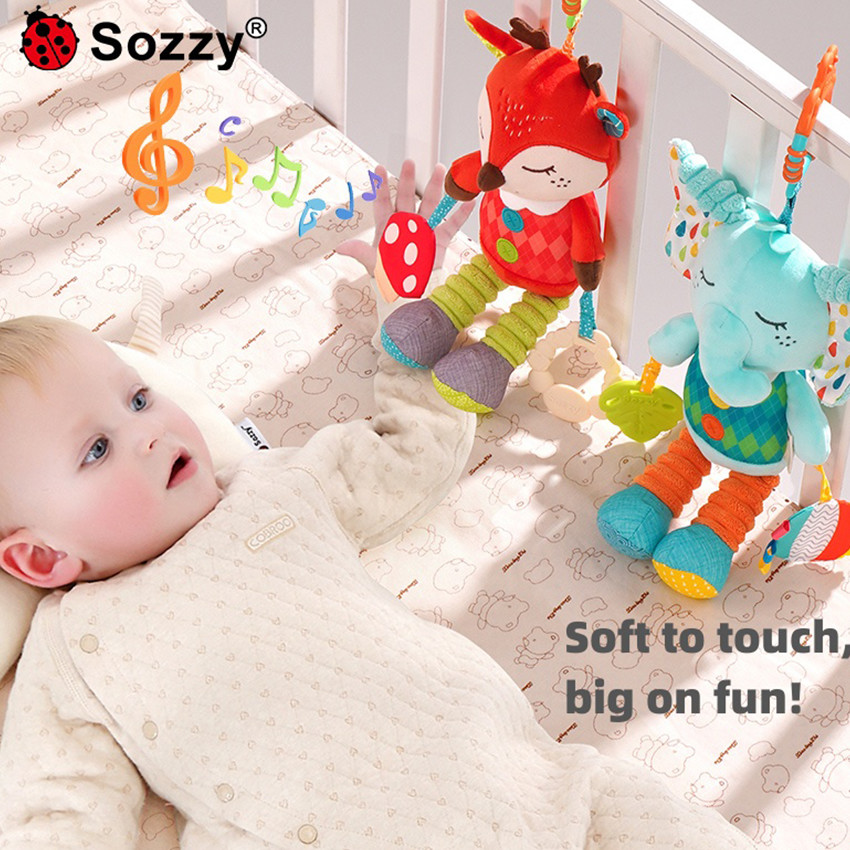 Κρεμαστό Παιχνίδι με Ήχους & Μασητικό – Ελαφάκι 