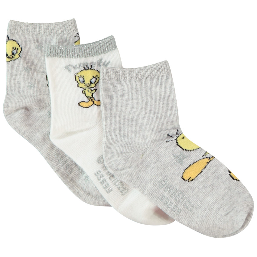 Lot de 3 paires de chaussettes print Titi pour fille Main Lot de 3 paires de chaussettes print Titi pour fille