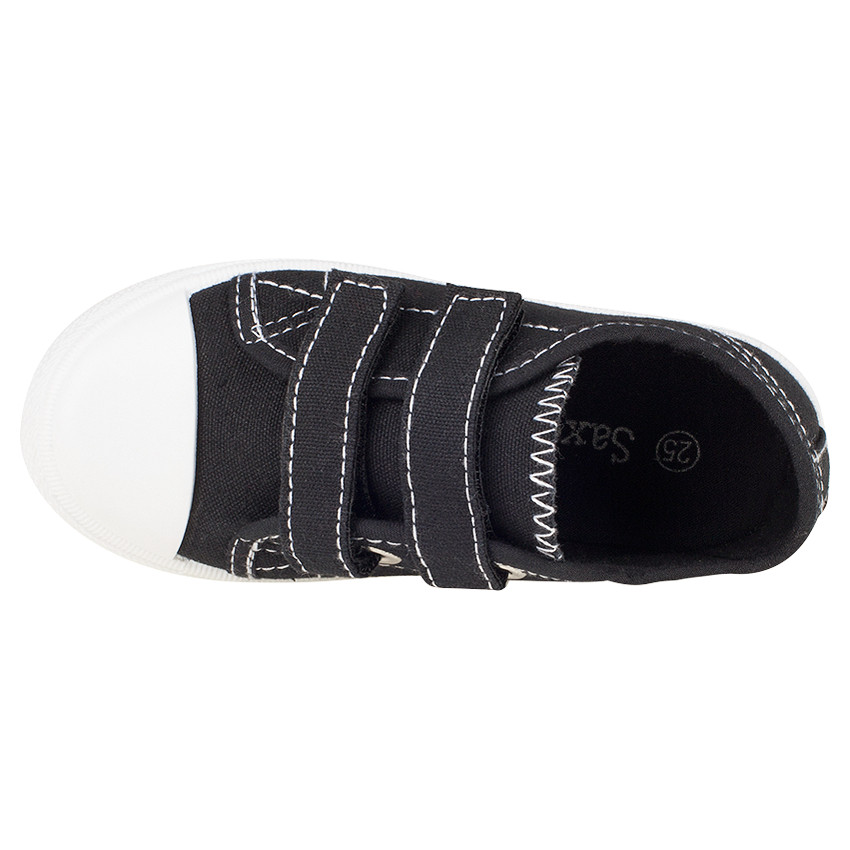 Baskets basses en toile à scratchs du 28 au 35 