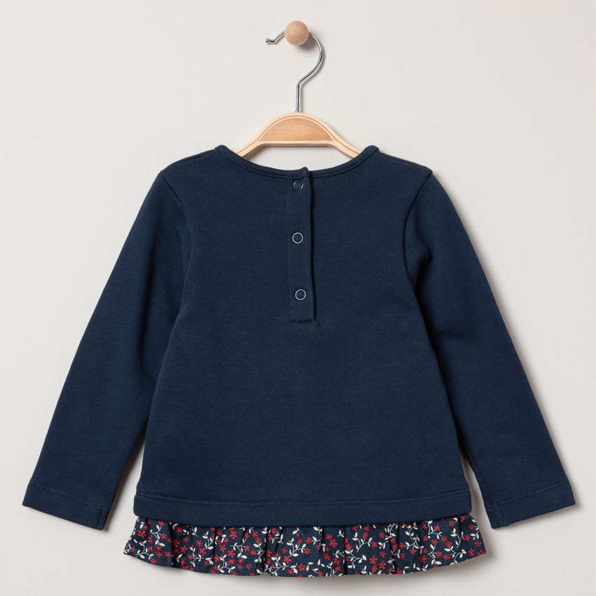 Sweat en molleton avec inscription en sequins 