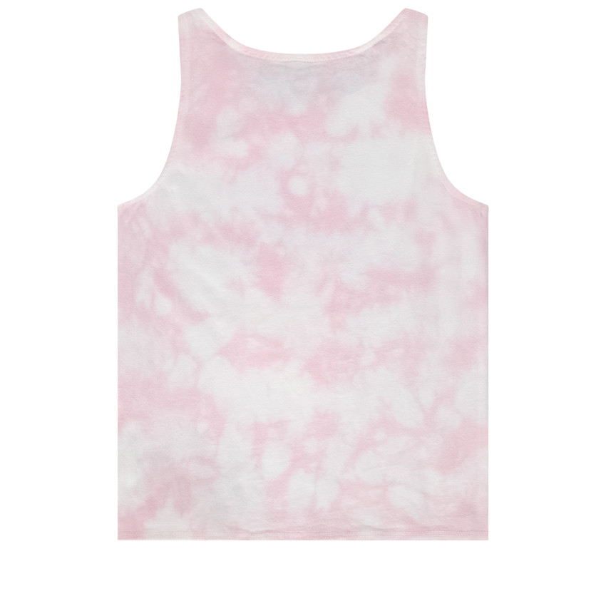 Μπλουζάκι αμάνικο effet tie & dye με λουλούδια σε 3D κορίτσι 