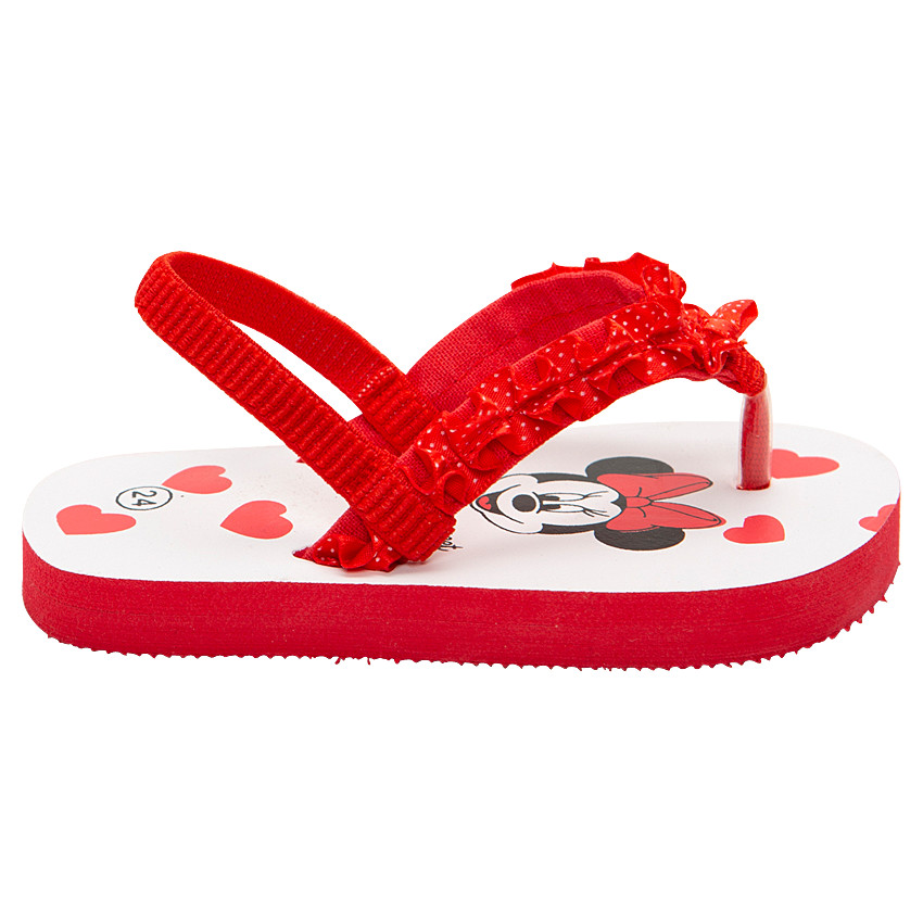 Σαγιονάρες με στάμπα τη Μίνι της Disney και καρδούλες 
