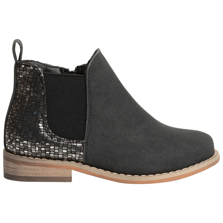 Μπότες χαμηλά bi-matières με effet φαντεζί για κορίτσι 