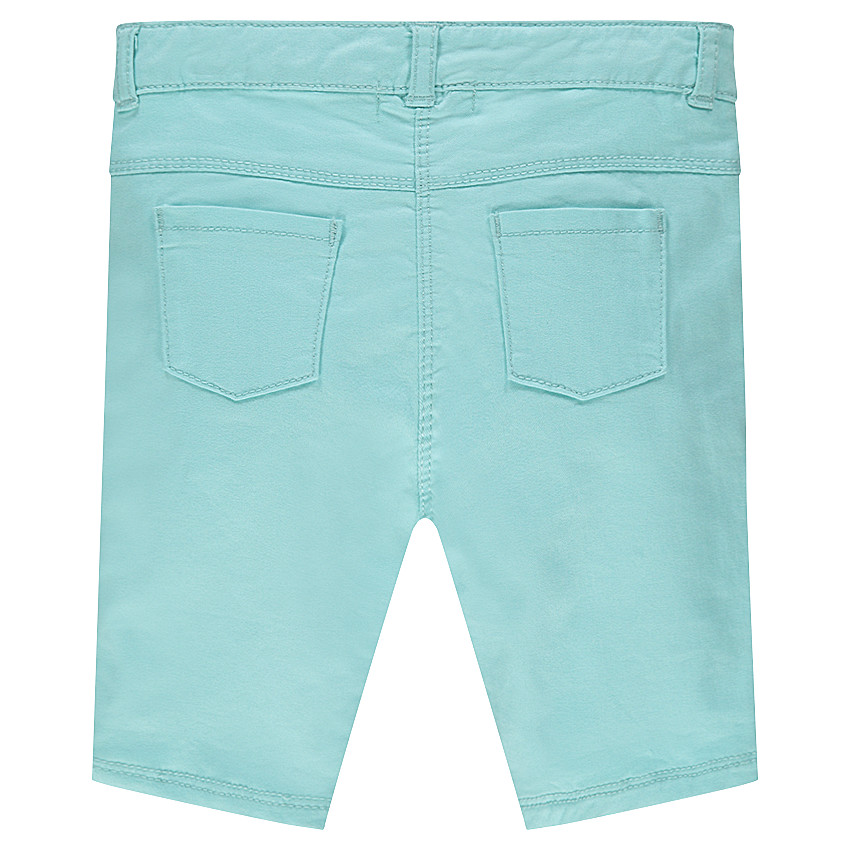 Βαμβακερό μπλε παντελόνι με τσέπες με βολάν  Additional Βαμβακερό μπλε παντελόνι με τσέπες με βολάν