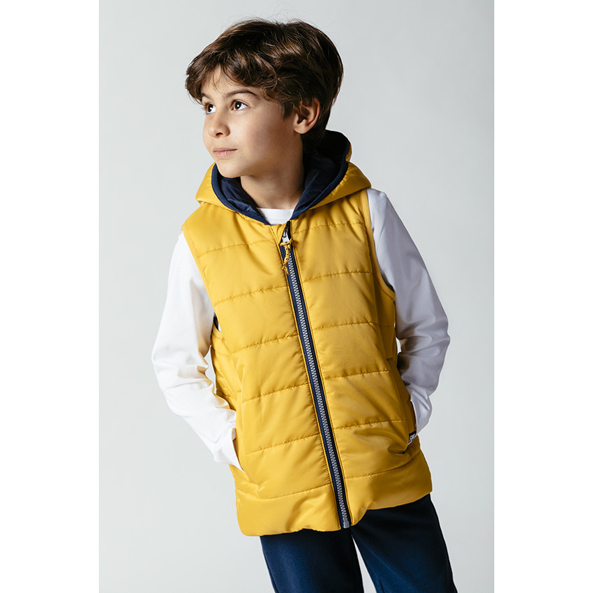 Doudoune sans manches à capuche fantaisie et imprimé cheval  Additional Doudoune sans manches à capuche fantaisie et imprimé cheval