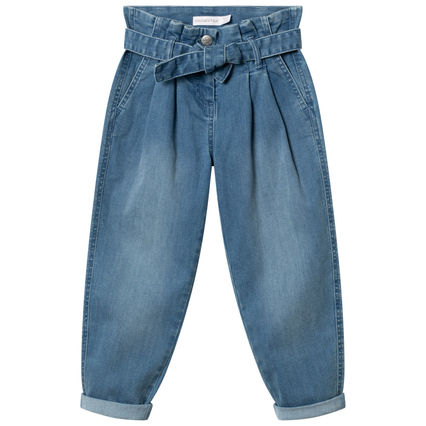 Jean slouchy effet used à ceinture 