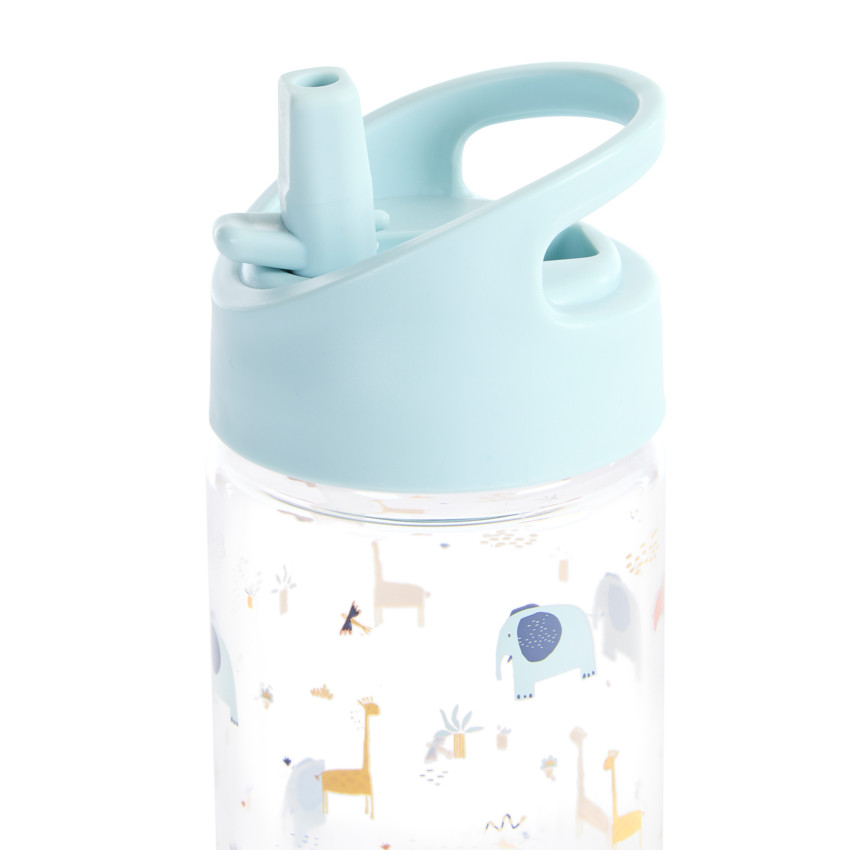 Διαφανές Μπουκάλι Με Πτυσσόμενο Καλαμάκι 400ml Savane 