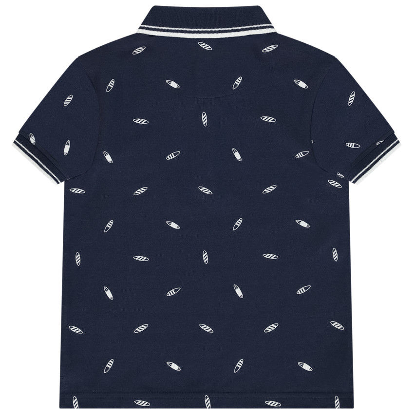 Πόλο κοντομάνικο με φαντεζί σχέδιο για αγόρι 