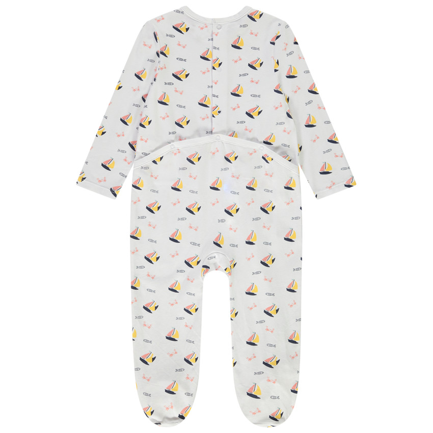 Φορμάκι με σχέδιο καραβάκια για bebe αγόρι - Διαφορετικά ανοίγματα ανάλογα με την ηλικία 