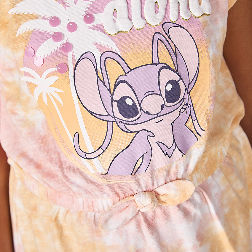 Ρόμπα effet tie & dye Angel Disney με μεγάλες παγιέτες κορίτσι 