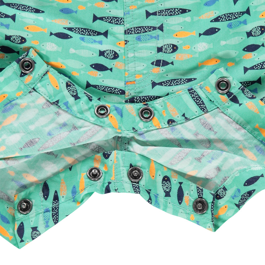 Κοντή σαλοπέτα με εμπριμέ μοτίβο ψαράκια 