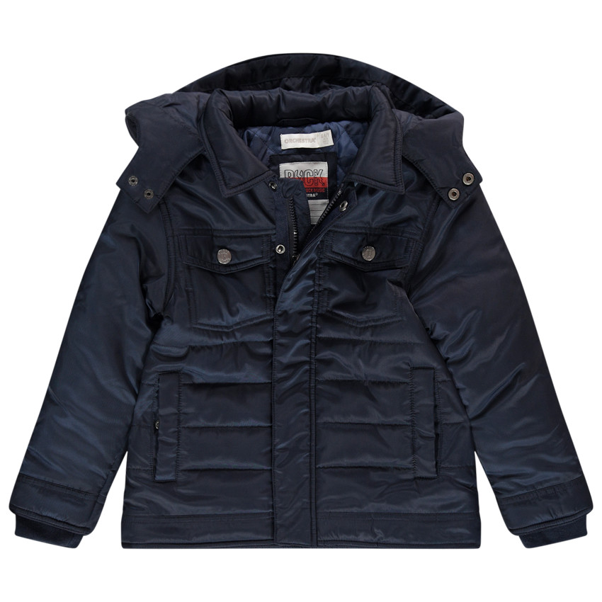 Doudoune matelassée à capuche avec doublure army   