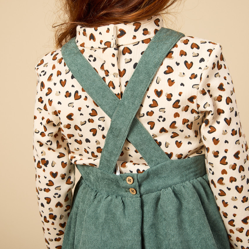 Αμάνικο κοντό φόρεμα σε βελουτέ ύφασμα για κορίτσι 