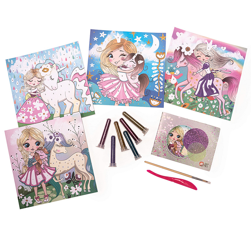 Χειροτεχνία Με Γκλίτερ Πριγκίπισσες Glitter Fantasy AS Art   