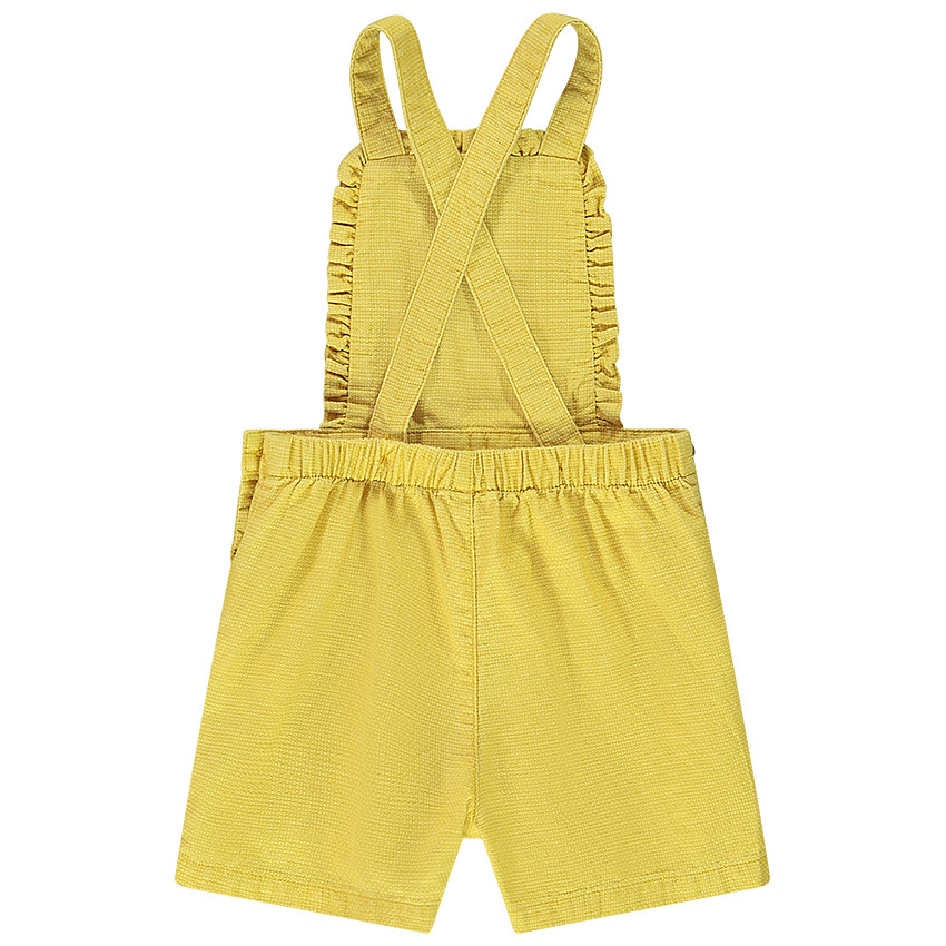 Salopette courte avec noeud fantaisie pour bébé fille 