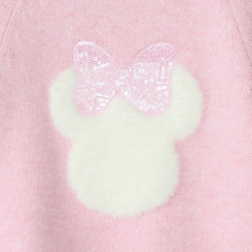 Πλεκτό πουλόβερ με μακριά μανίκια Minnie Disney για κορίτσι 