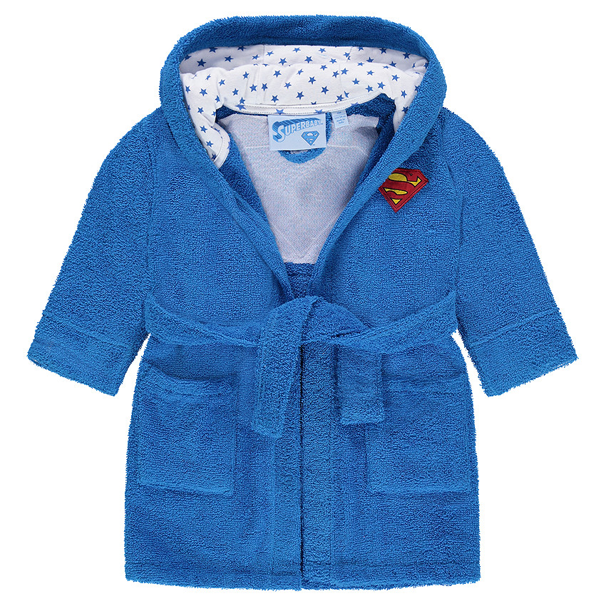 Βαμβακερό μπουρνούζι με σήμα Superbaby™ 