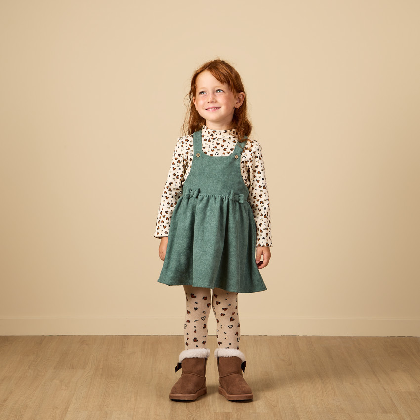 Αμάνικο κοντό φόρεμα σε βελουτέ ύφασμα για κορίτσι 