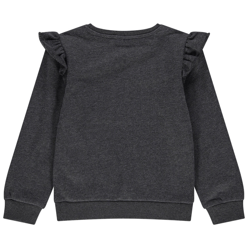 Sweat en molleton gratté à inscription en sequins 