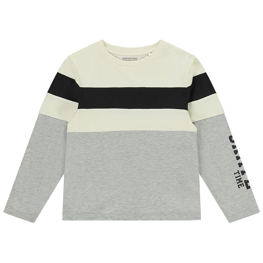 T-shirt μακρυμάνικο Color block με σχέδιο για αγόρι Main T-shirt μακρυμάνικο Color block με σχέδιο για αγόρι
