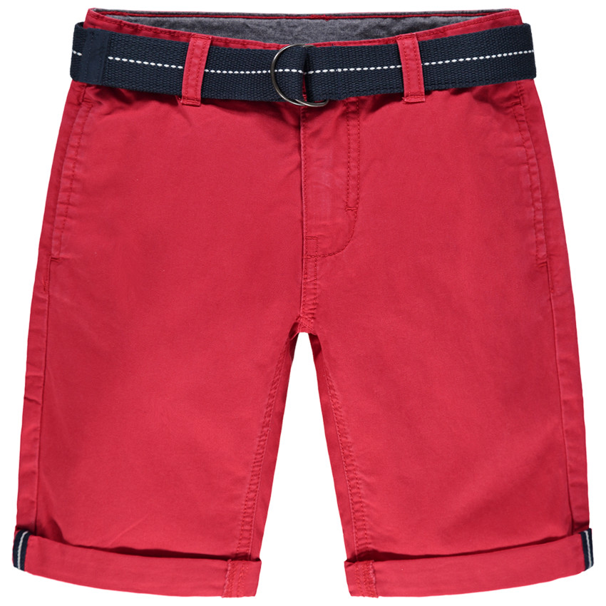 Βερμούδα από ύφασμα με αποσπώμενη πλεκτή ζώνη για αγόρι  Additional Βερμούδα από ύφασμα με αποσπώμενη πλεκτή ζώνη για αγόρι