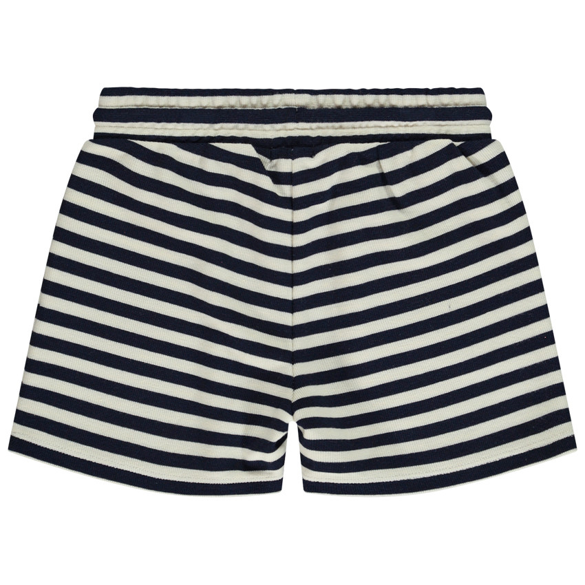 Σορτς ριγέ σε φαντεζί πλεκτό για κορίτσι 