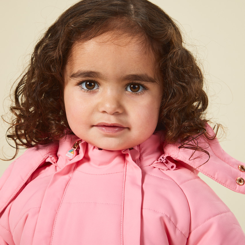 Σαλοπέτα σκι με σχέδιο arty και επένδυση για κορίτσι μωρού 