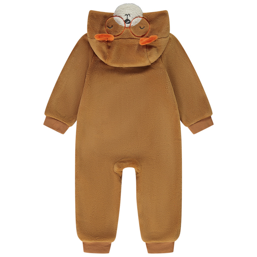 Παιχνιδιάρικο υπνοφόρο με κουκούλα από sherpa για μωρό αγόρι 