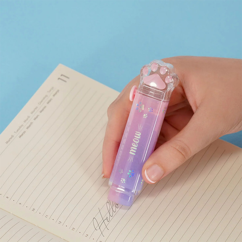 Gomme rétractable patte de chat Meow 