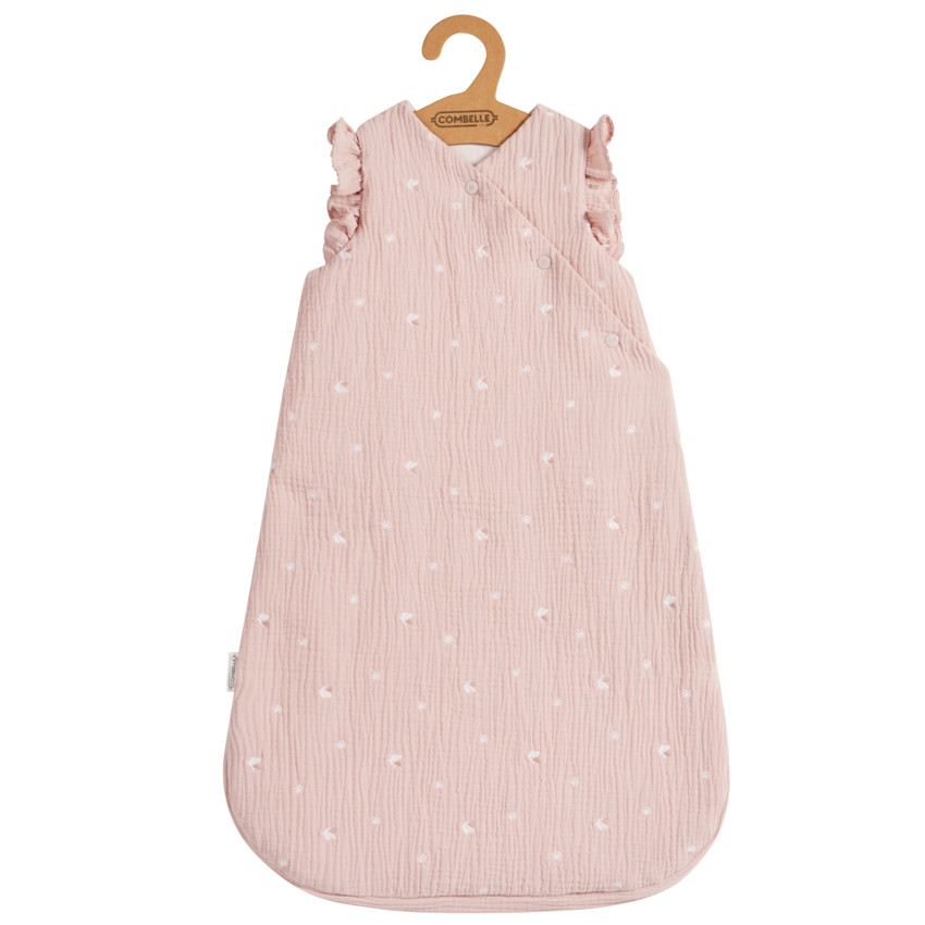 Κεντημένος υπνόσακος από διπλή γάζα TOG 2 Promenade Bucolique ροζ 