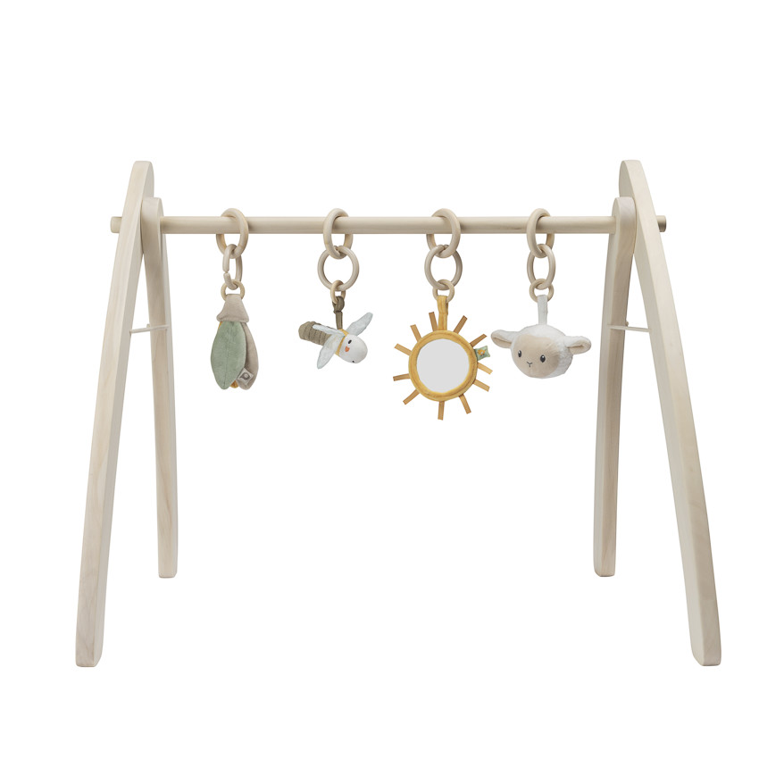 Ξύλινη πτυσσόμενη βάση δραστηριοτήτων σε φυσικό χρώμα 