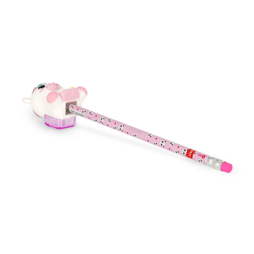 Φωτιζόμενη ξύστρα μολυβιών Unicorn με κάδο 