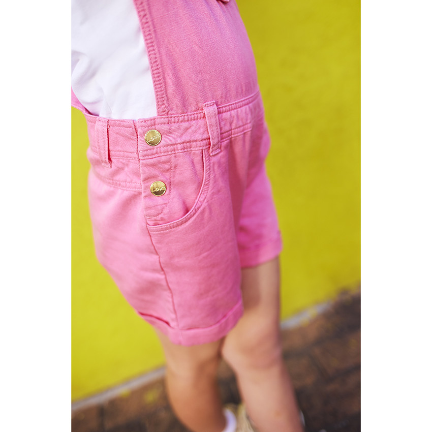 Σαλοπέτα κοντή μονόχρωμη από λυοσέλ για κορίτσι 