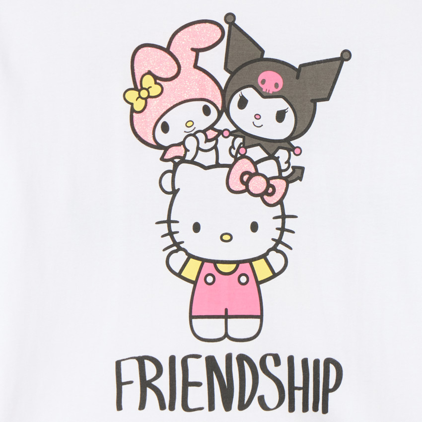 T-shirt à manches longues Hello Kitty pour fille 