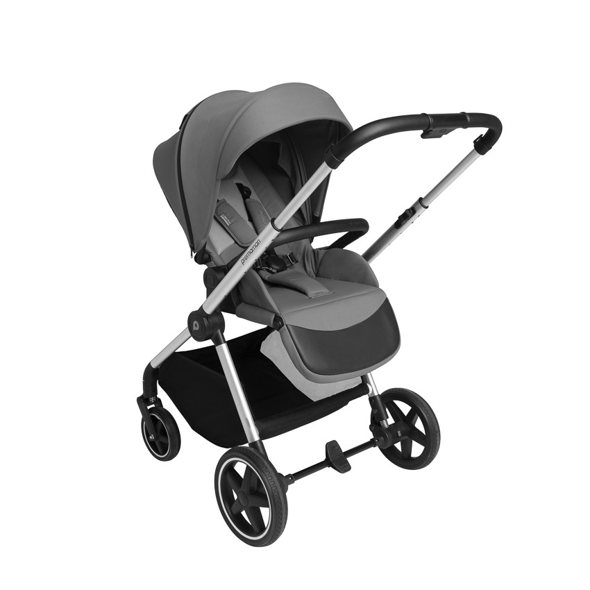 Poussette duo Athéna Xelium + siège-auto i-Prim gris/noir 