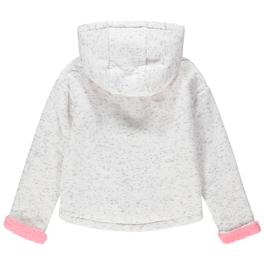 Ζακέτα από φανέλα με κουκούλα και καρδιά από «μαγικές» πούλιες 