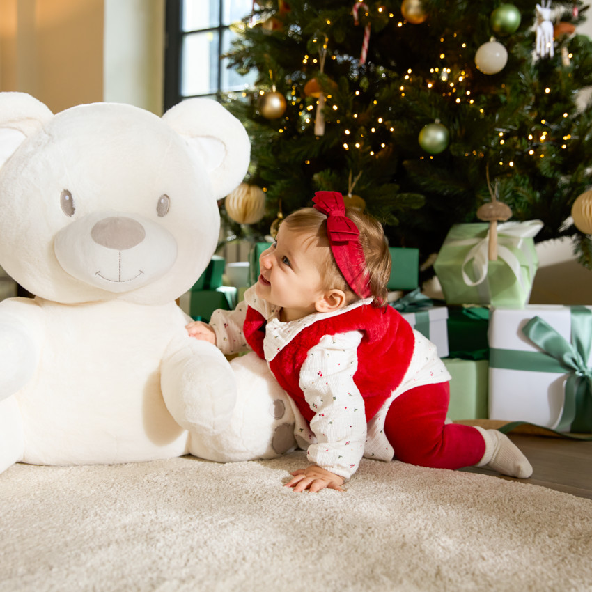 Σετ μακρυμάνικο 3 τεμαχίων Χριστουγέννων για κορίτσι μωρού 