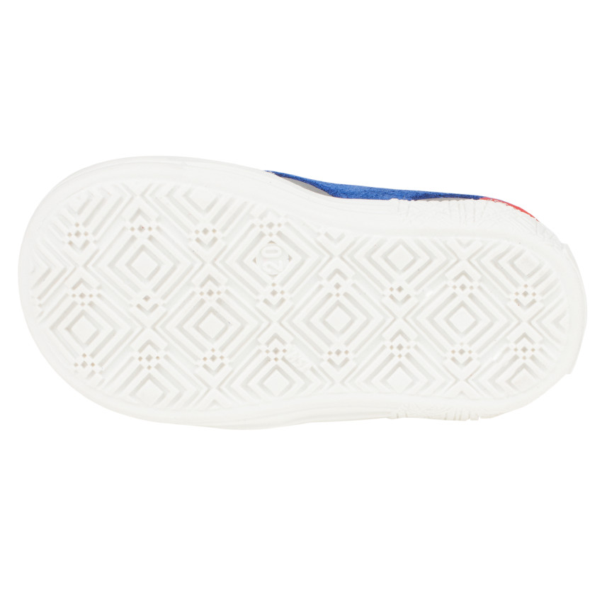 Salomés tricolores en cuir 