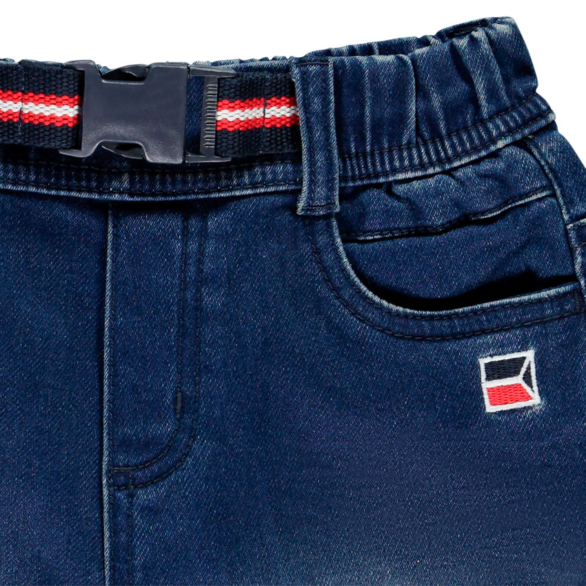 Βερμούδα jean με ζώνη για αγόρι 