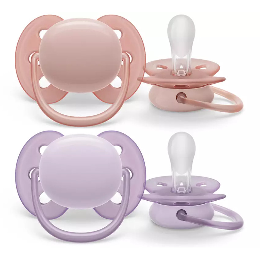 Philips Avent Πιπίλα ultra soft 0-6μηνών GIRL 