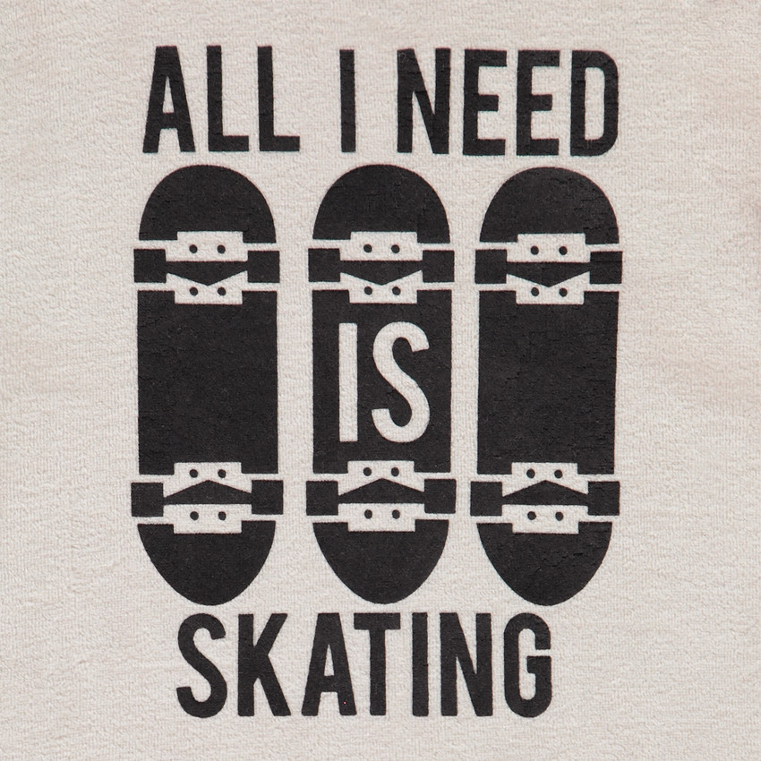 Πιτζάμα βελουτέ σχέδιο skateboards για αγόρι Main Πιτζάμα βελουτέ σχέδιο skateboards για αγόρι