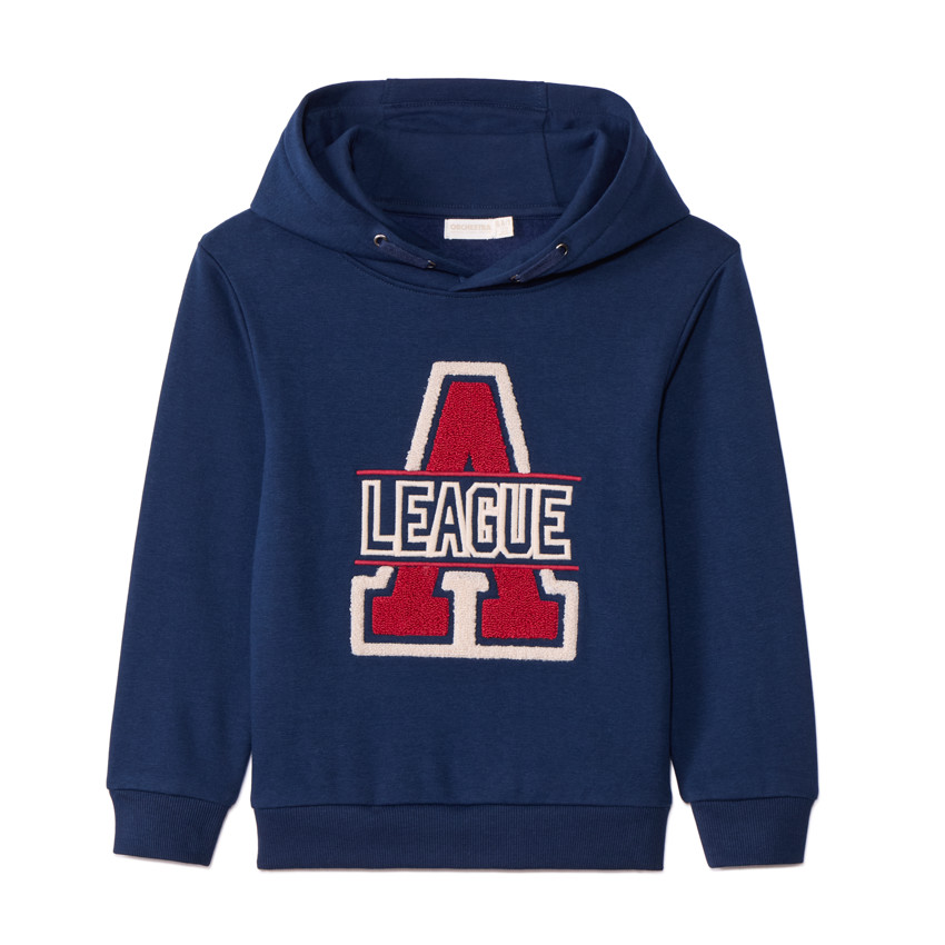 Φούτερ molleton με patch bouclettes για αγόρι 