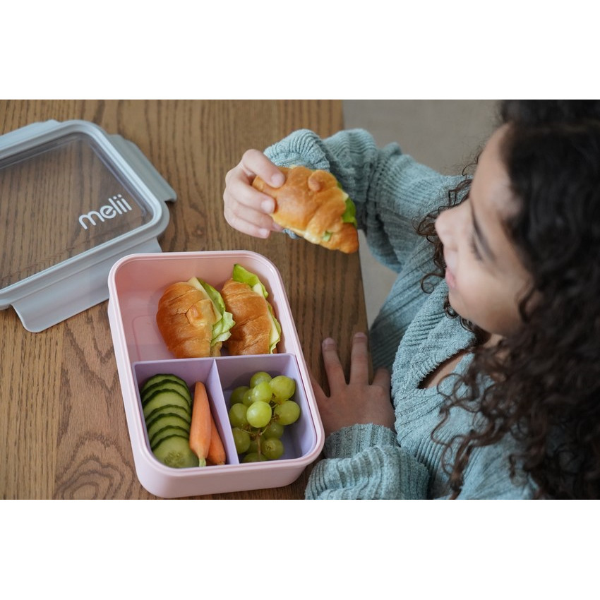 Bento Box Με Αποσπώμενα Χωρίσματα Pink/Purple Μelii 