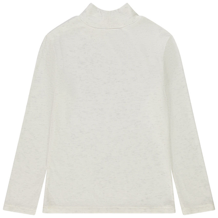 Μπλουζάκι effet κοτλέ γιακάς ψηλός για κορίτσι 