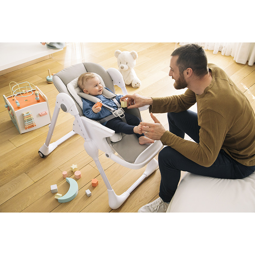 Ρυθμιζόμενη ψηλή καρέκλα Jude 0+ γκρι 