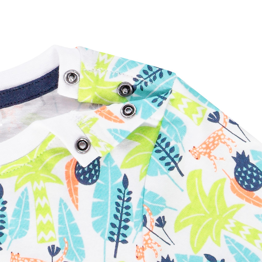 Σετ παραλίας με μπλούζα και βερμούδα Savane για μωρό αγόρι 