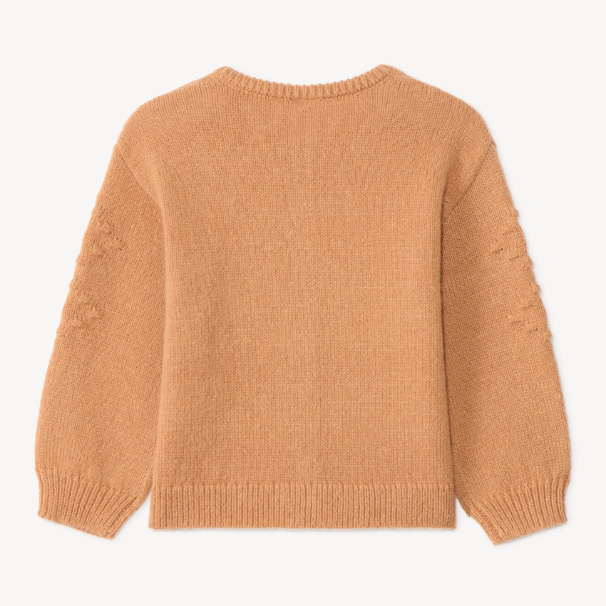 Ζακέτα μακρυμάνικη πλεκτή με κεντημένα λουλούδια για μωρό κορίτσι 