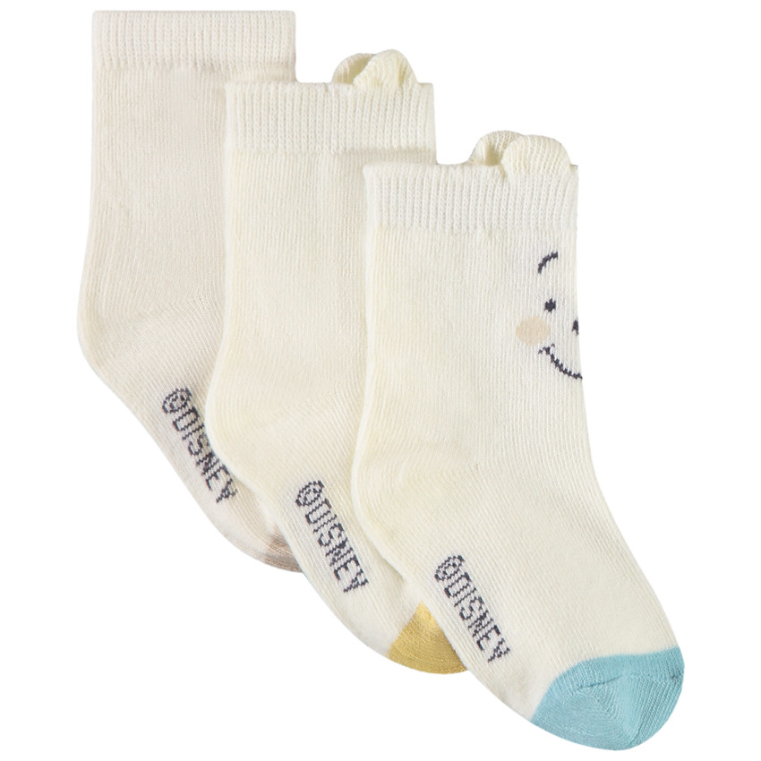 Lot de 3 paires de chaussettes Winnie Disney pour bébé garçon  Additional Lot de 3 paires de chaussettes Winnie Disney pour bébé garçon