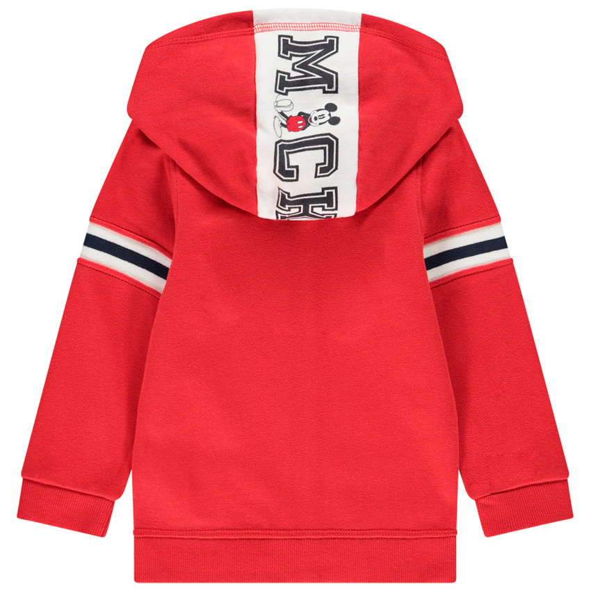 Ζακέτα με κουκούλα molleton κόκκινο σχέδιο Mickey Disney 