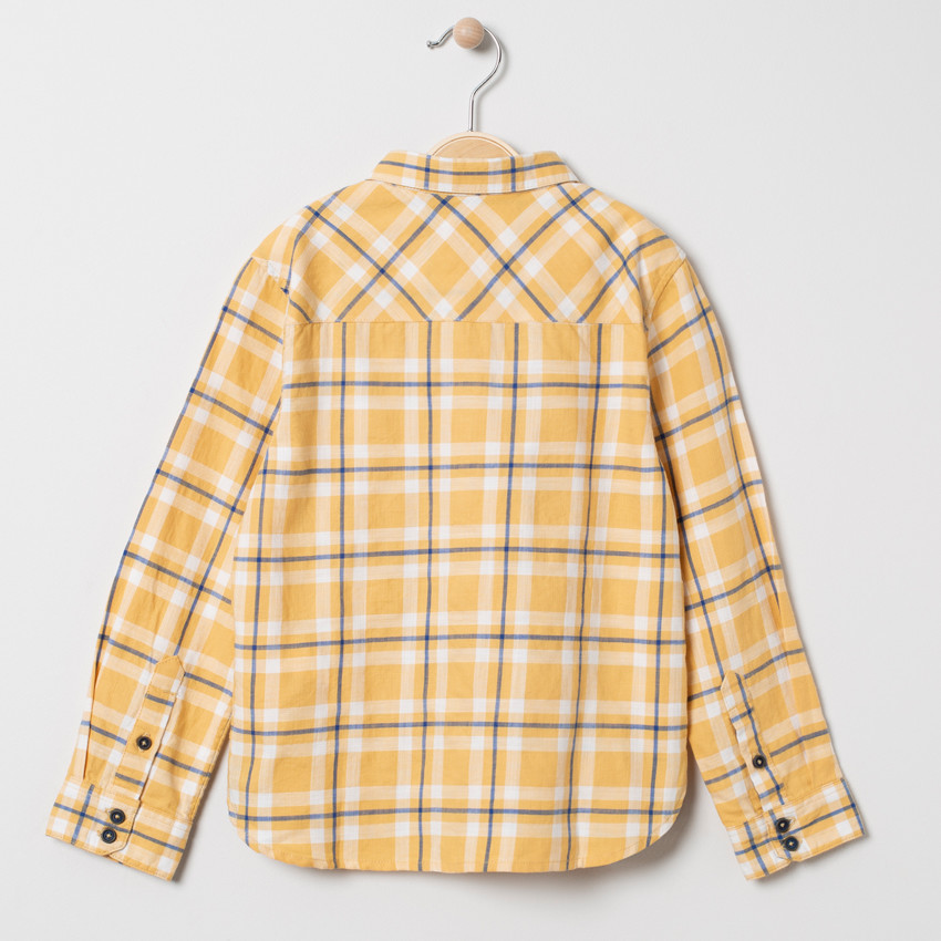 Chemise manches longues à carreaux et poches  Additional Chemise manches longues à carreaux et poches